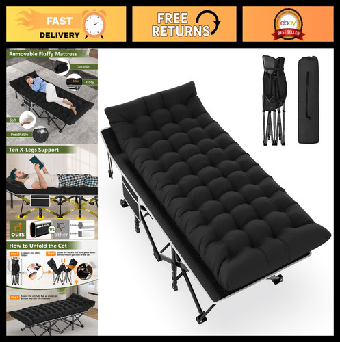 Portable folding camping cot - portable,