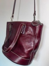 Vera Pelle Burgundy Soft Leather Handbag
