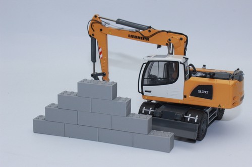 Grey concrete block bricks - grey,