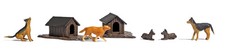Busch 1197 OO/HO Dog set with