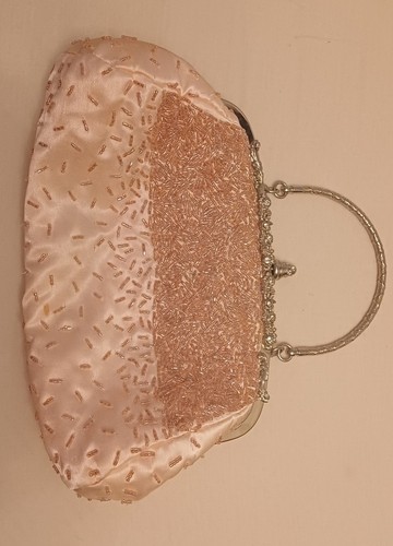Women clutch bag - bag., peach
