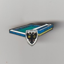 A.F.C. WIMBLEDON Ground & Club Crest Enamel Badge FREE POST UK