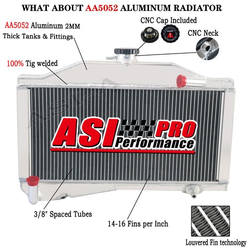 Row aluminum radiator for - row,