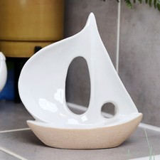 Ceramic Sail Boat Ornament