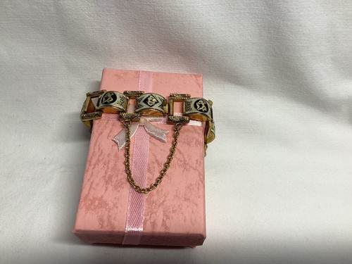 Vintage damascene gold tone - damascene,