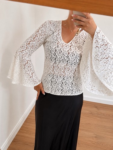 Zara woman white lace bell - woman,