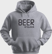 Funny Unisex Hoodie Hooded Sweatshirt Gildan Blend Beer O Clock H0138