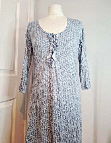 Boden blue white geometric - blue,