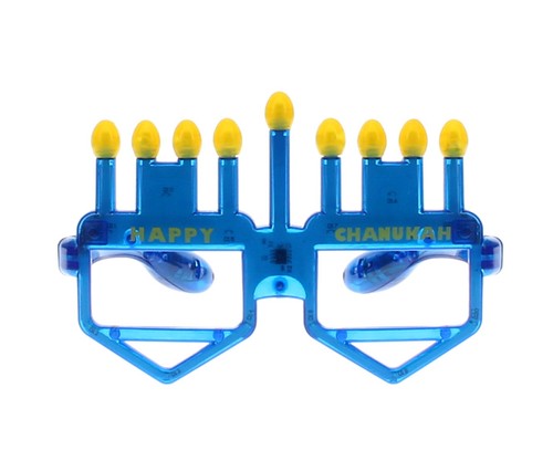 Chanukah glasses dreidel - chanukah,