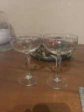 Pair Of Vintage Gold Etched