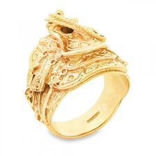 9ct Yellow Gold Saddle Ring -
