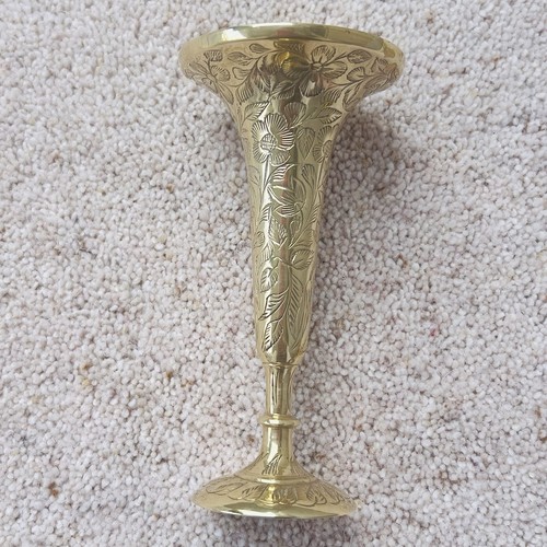 Vintage brass bud vase - brass, vase.pretty