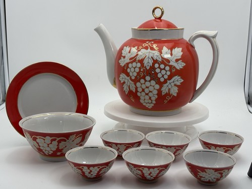 Soviet era porcelain service - soviet-era,