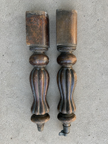 Large pair antique mahogany - large,