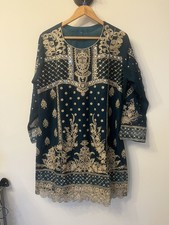 Green Gold Embroidered top
