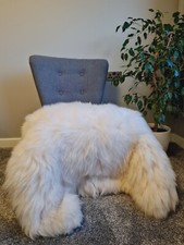 Natural sheepskin rug - sheepskin,