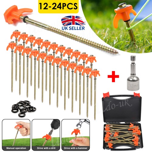 Tent pegs screw in - 12/24,
