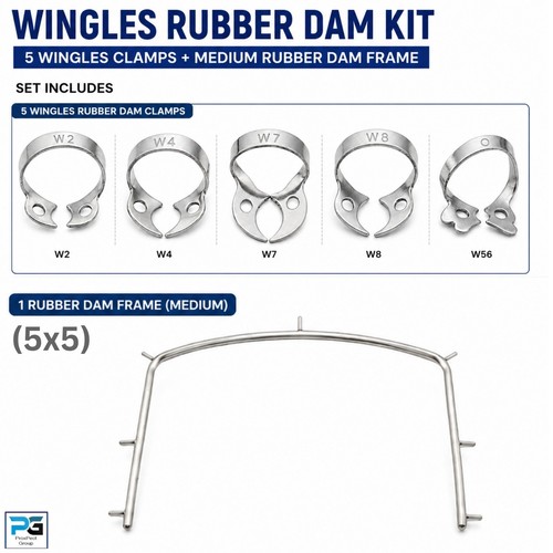 Wingless rubber clamps - wingless,