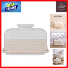 Rustic Charm Stoneware Butter