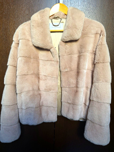 Studios pink mink coat - mink,