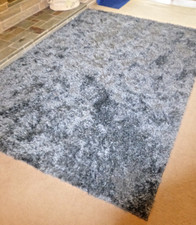 Dunelm Denim Blue Indulgence shaggy Rug 160cm x 230cm