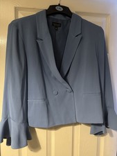 Women’s Top Shop Blue Ruffle