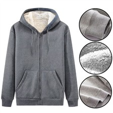 Mens Sherpa Fleece Fur Lined