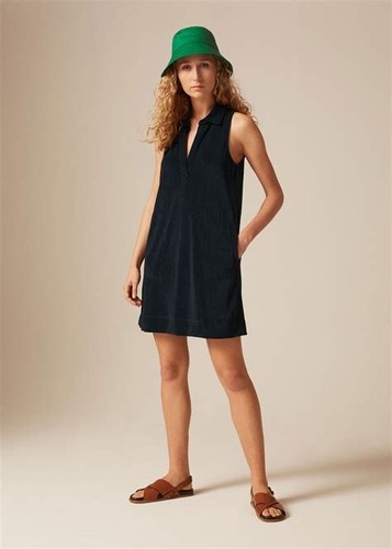 Towelling shift dress - towelling,