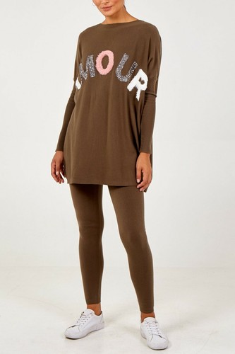 Amour sequin faux fur jumper - fur,