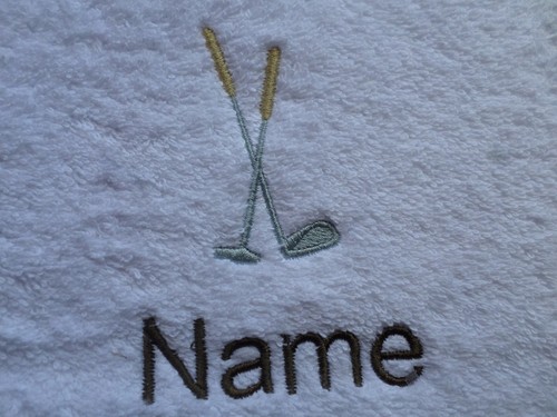 Golf clubs embroidered - golf,