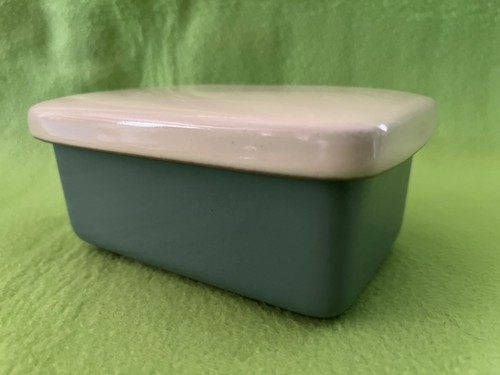 Denby butter dish manor - , green