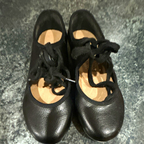 Bloch black leather lace - black, lace-up