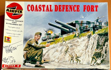 Airfix Coastal Defence Fort #06706 WITH DIORAMA BASE! ULTRA RARE! FREE UK POST