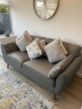 Next Grey Leather Sofa