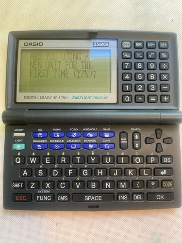 Casio digital diary - casio, sf-5580