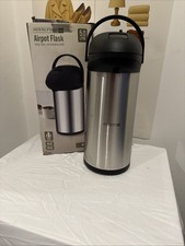Thermos style pump flask - pump,