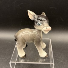 Donkey Figurine Wobble Head Vintage Nodding Burro Approx 90mm Tall Mule