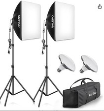 RaLeno Softbox Lighting Kit 2X20"X28" Professional Photography Continuous