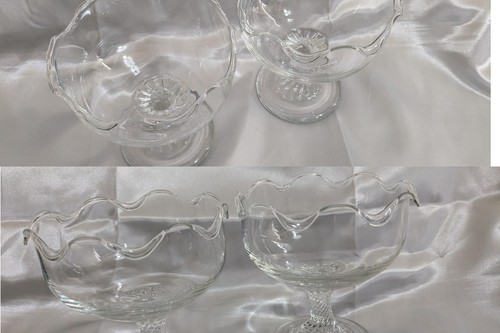 Vtg set glass sweet - 4, /