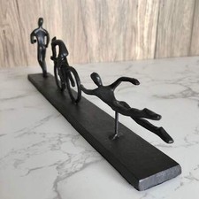 Metal MEN Triathlon Sculpture
