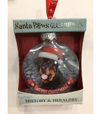 PAIR of Rottweiler Bauble