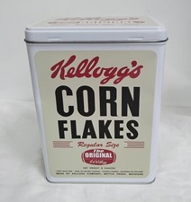 Kellogg's Corn Flakes Tin Storage Box Vintage Style - F14