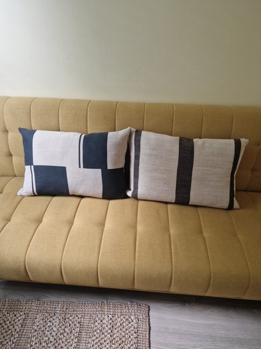 Pair 60x40 cushions in - of,