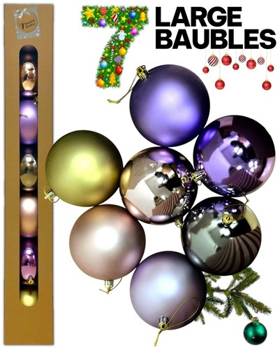 Pcs large christmas baubles - 7,