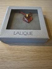 Lalique Red Heart Shaped Stone