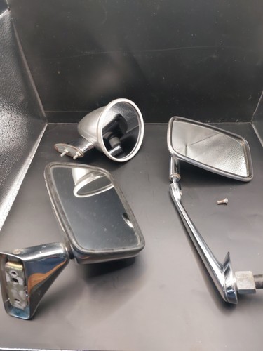 Vintage car mirrors - car, bullet