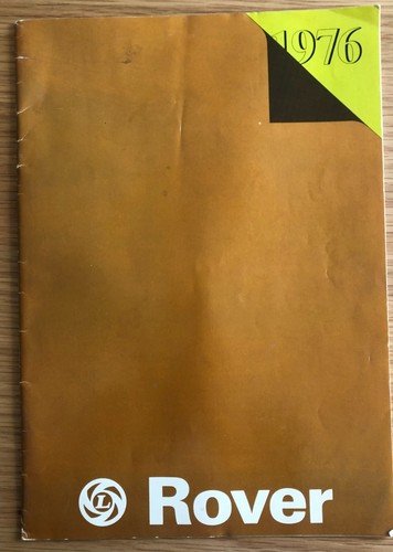 Rover car sales brochure 1976 - car,
