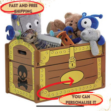 Pirate Wooden Toy Box Treasure