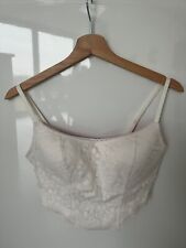 Victoria’s Secret Lace Corset Bralette Bra Top Bustier Coconut White M