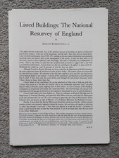 Listed buildings the - buildings:, national